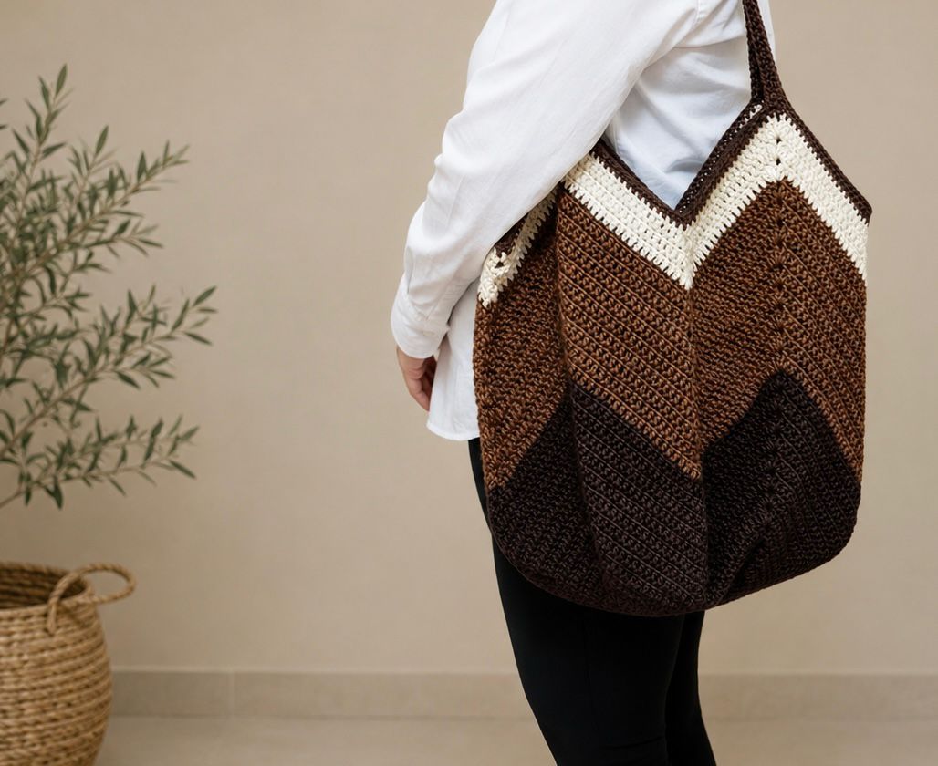 Cartera artesanal a crochet